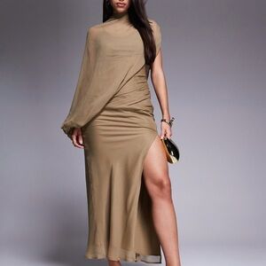 ASOS Olive Asymmetrical Dress